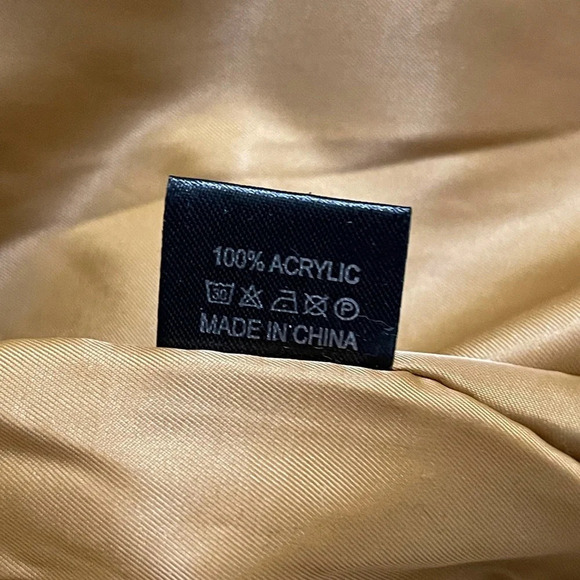 Odiva faux fur plush bomber jacket brown size M - Picture 9 of 16